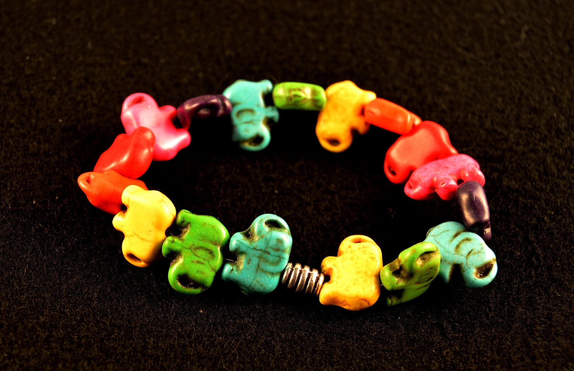 Lucky Tiny Elephants - Rainbow Stone - Low Tide Island Designs