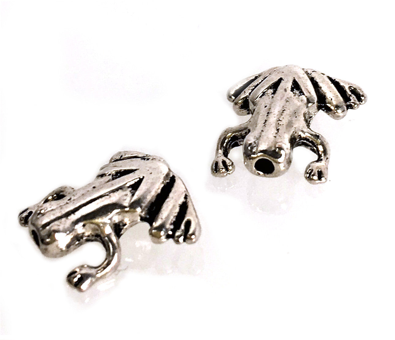 FROGS LEAPING- Amphibian Love -Magnetic Healing Hematite - Low Tide Island Designs