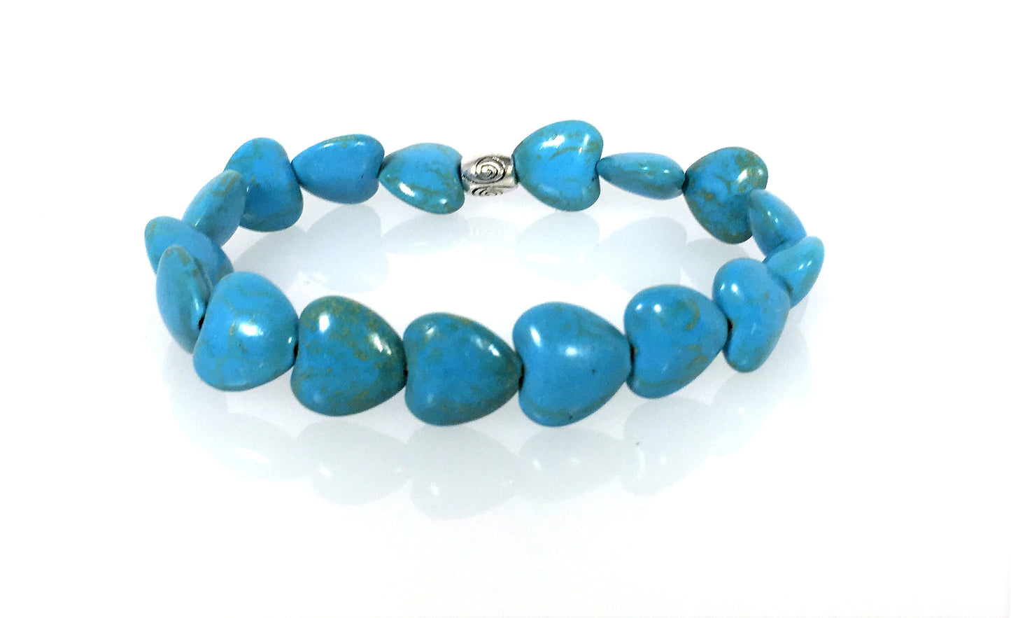 Puffy Hearts - Turquoise Stone - Low Tide Island Designs