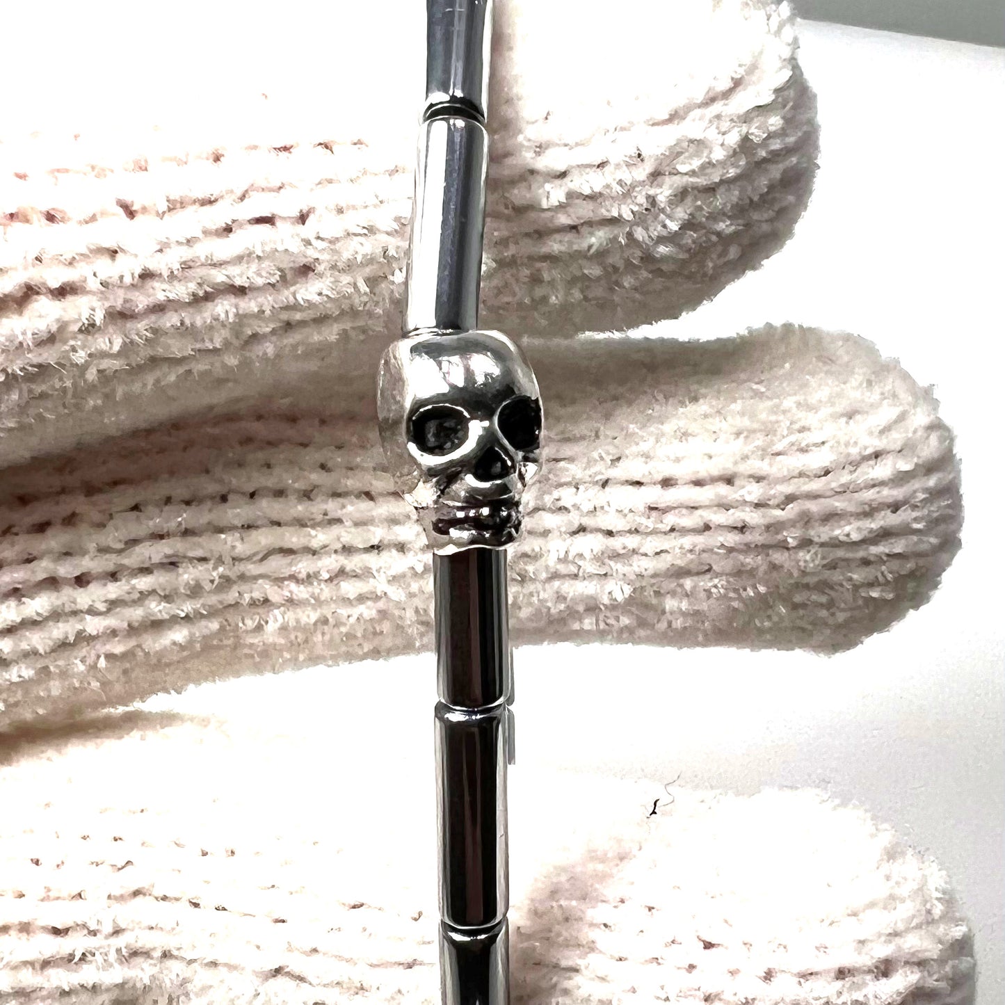 Skull Hematite Beads Bracelet