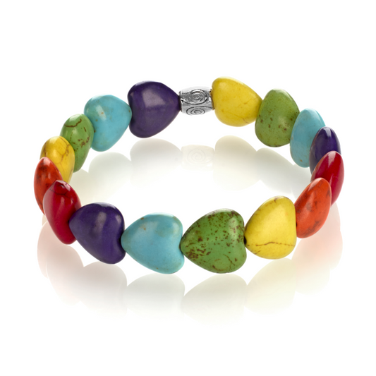 Puffy Hearts - Rainbow Stone - Low Tide Island Designs