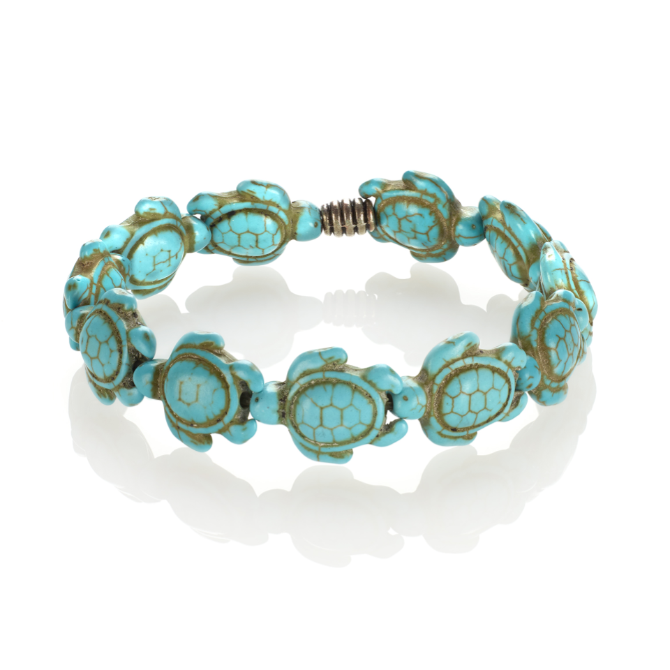 Dancing Turtles - Turquoise Stone - Low Tide Island Designs