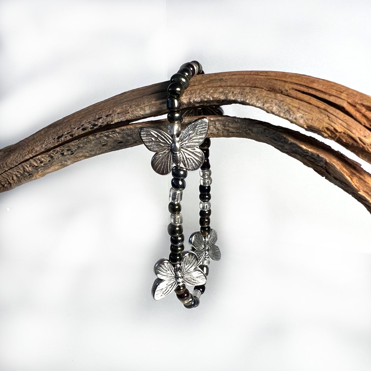 Butterflies in silver -Bracelet