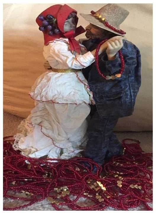 Heart Brass Sparkle Red Bracelet