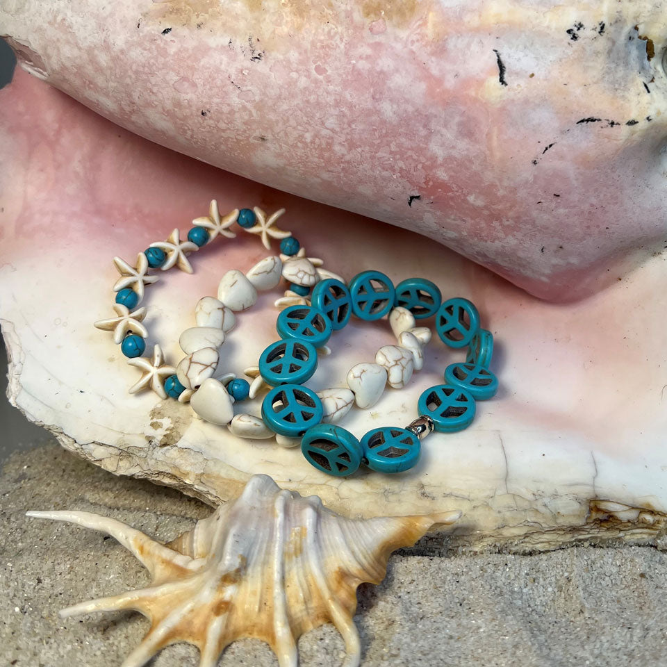 Peace, Love & Self Resilience Bracelet Set