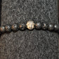 Buddha Buddy Silver on Black Natural Lava Stone - Low Tide Island Designs