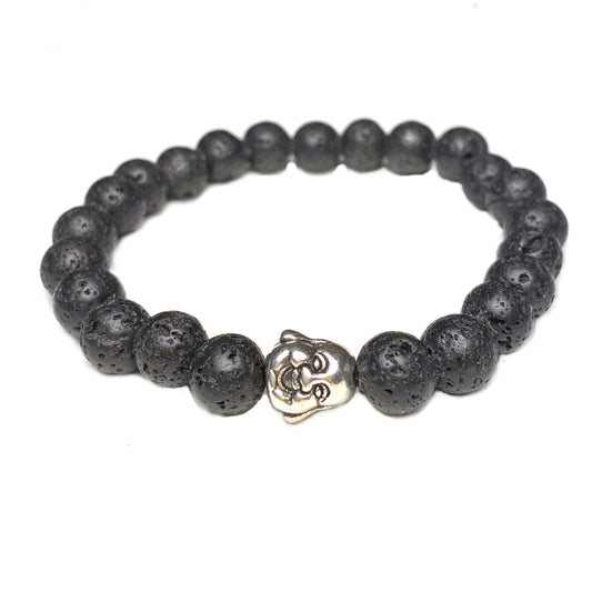 Buddha Head Lava Bracelets Large or Small