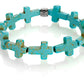 Cross - Turquoise Stone - Low Tide Island Designs