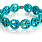 Vintage Peace Sign - Turquoise Stone - Low Tide Island Designs