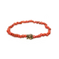 Brass Ladybug and Czech Coral Glass - Low Tide Island Designs
