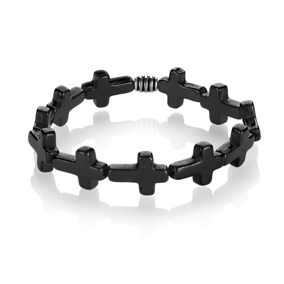 Cross - Black Onyx - Low Tide Island Designs