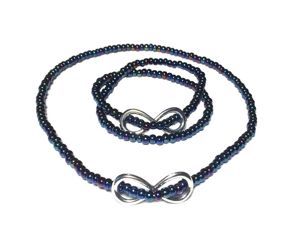 Infinity Bracelet and/or Earring Set